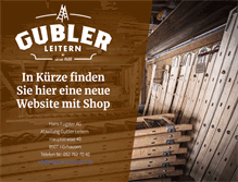 Tablet Screenshot of gublerleitern.ch